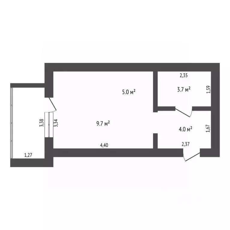 Студия Амурская область, Благовещенск ул. Островского, 110 (24.5 м) - Фото 2