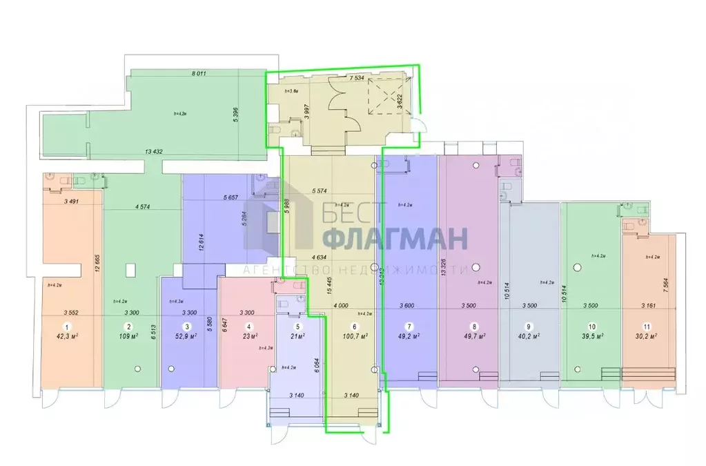 Помещение свободного назначения в Москва ул. Красная Пресня, 12 (101 ... - Фото 2