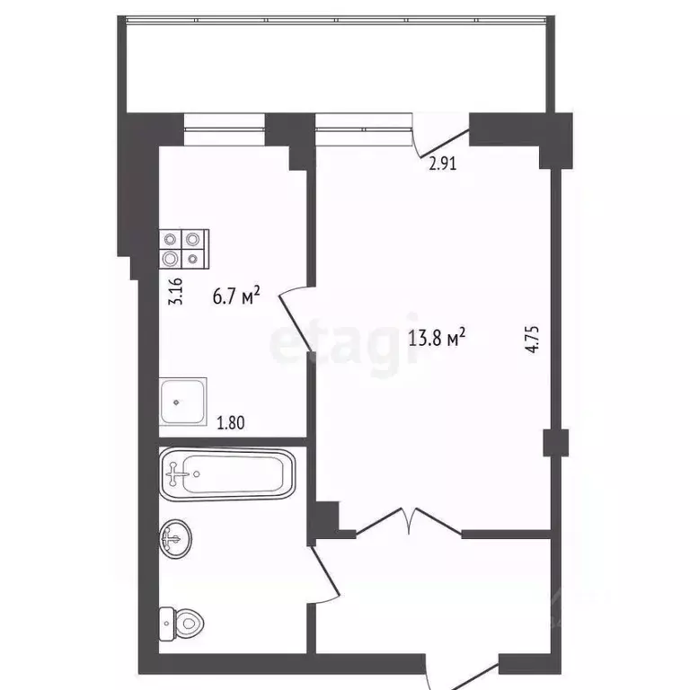 1-к кв. Белгородская область, Белгородский район, Дубовское с/пос, ... - Фото 1