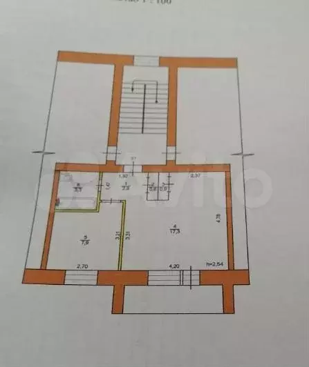 1-к. квартира, 32,8 м, 4/5 эт. - Фото 0