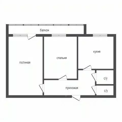 2-к кв. Амурская область, Благовещенск Пролетарская ул., 134/4 (55.0 ... - Фото 2