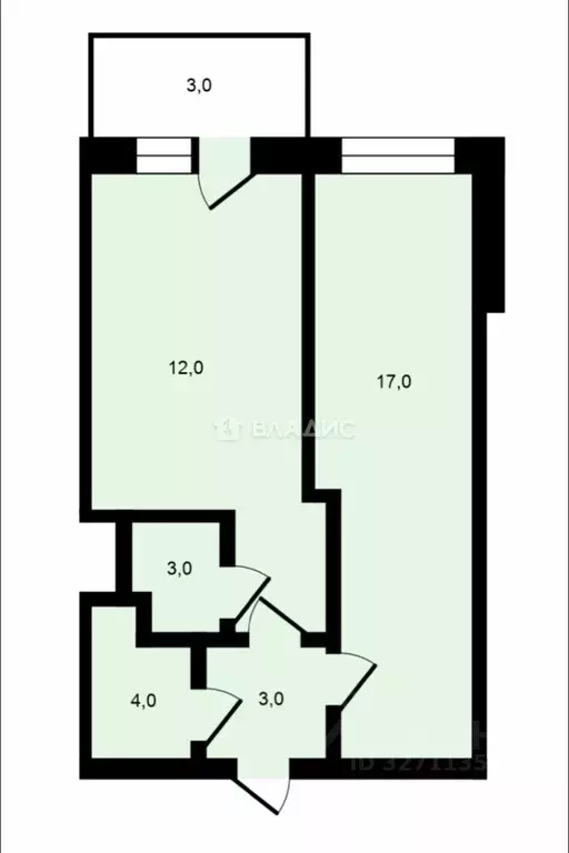 1-к кв. Ленинградская область, Мурино Всеволожский район, бул. ... - Фото 2