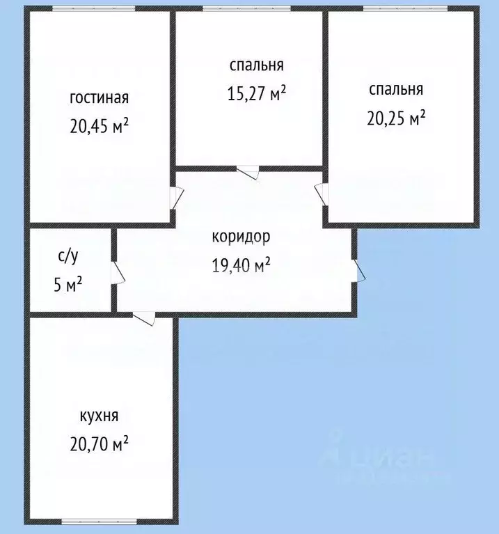 3-к кв. Дагестан, Махачкала ул. Мирзабекова, 183 (100.0 м) - Фото 1