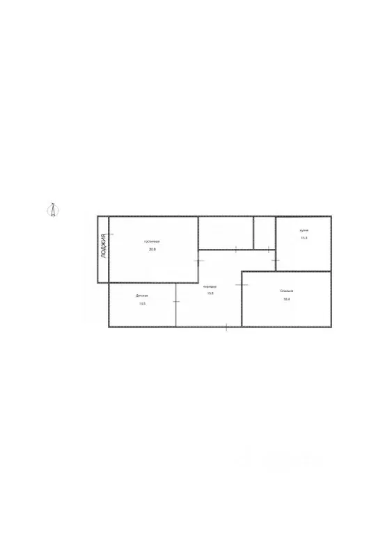 3-к кв. Томская область, Томск Карповский пер., 12 (89.5 м) - Фото 2