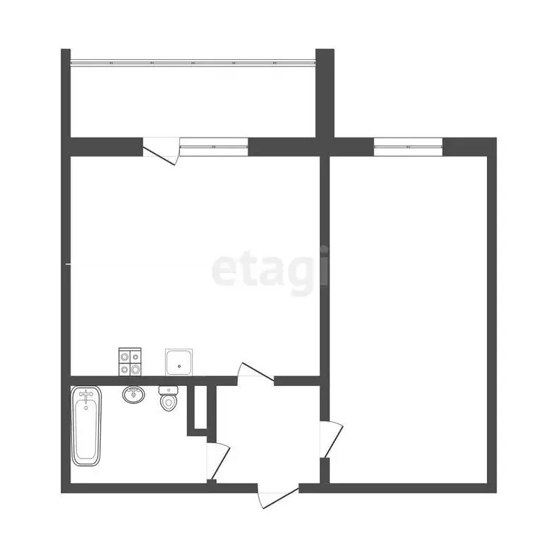 2-комнатная квартира: Челябинск, улица Архитектора Александрова, 10 ... - Фото 0