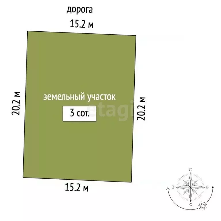 Участок в Ростовская область, Ростов-на-Дону Огородник ОНТ, ул. 3-я ... - Фото 1
