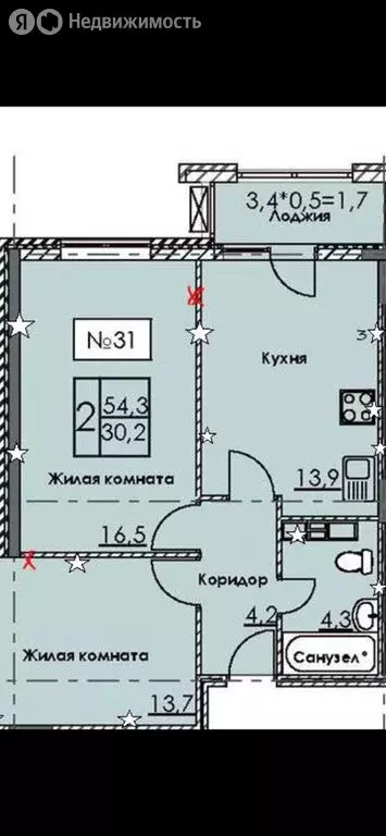 2-комнатная квартира: Анапа, Парковая улица, 67к2 (56 м) - Фото 0