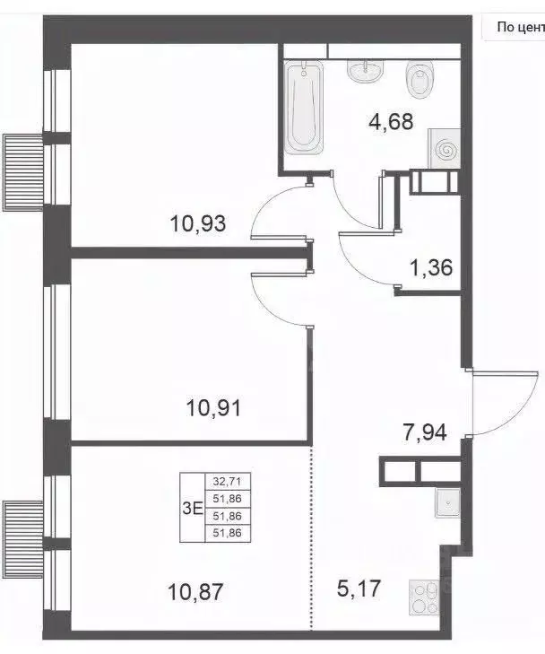2-к кв. Московская область, Красногорск городской округ, Путилково пгт ... - Фото 2