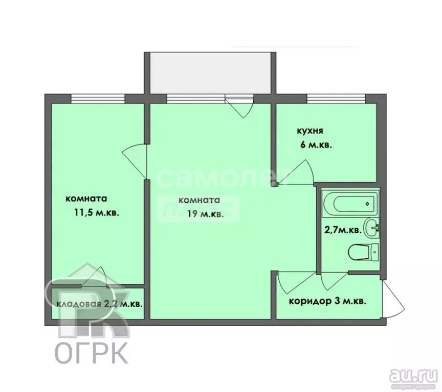 2-комнатная квартира: Липецк, улица Семёна Кондарева, 13 (44 м) - Фото 2