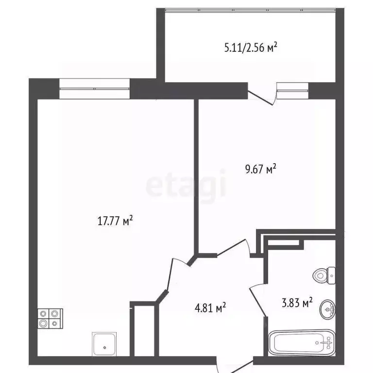 1-к кв. Псковская область, Псковский район, Завеличенская волость, д. ... - Фото 2
