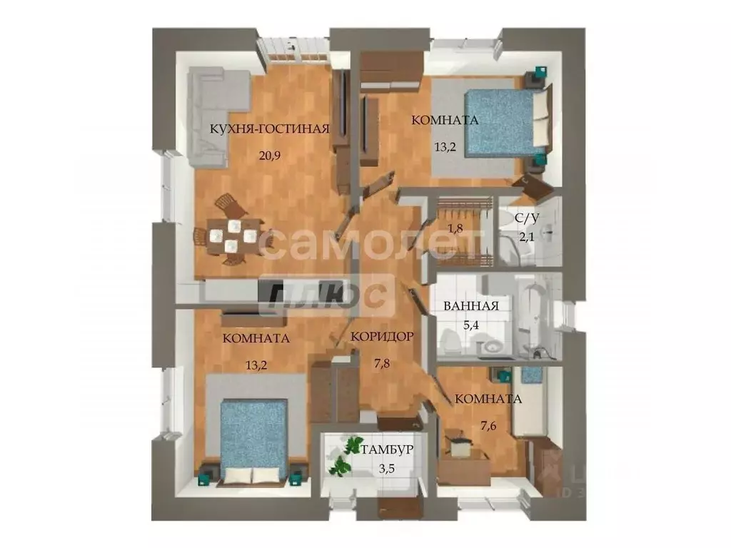 Коттедж в Амурская область, Благовещенский район, с. Чигири ул. ... - Фото 1