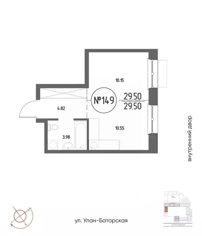 1-к кв. Иркутская область, Иркутск Макс жилой комплекс (29.5 м) - Фото 1