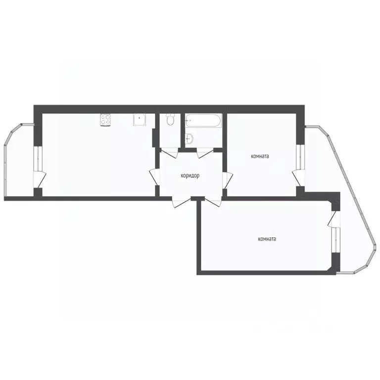 2-к кв. Севастополь ул. Маршала Крылова, 3 (42.0 м) - Фото 2