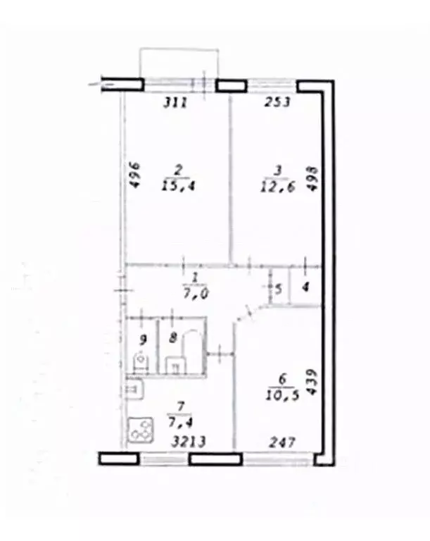 3-к кв. Новосибирская область, Новосибирск Курганская ул., 30 (57.8 м) - Фото 1