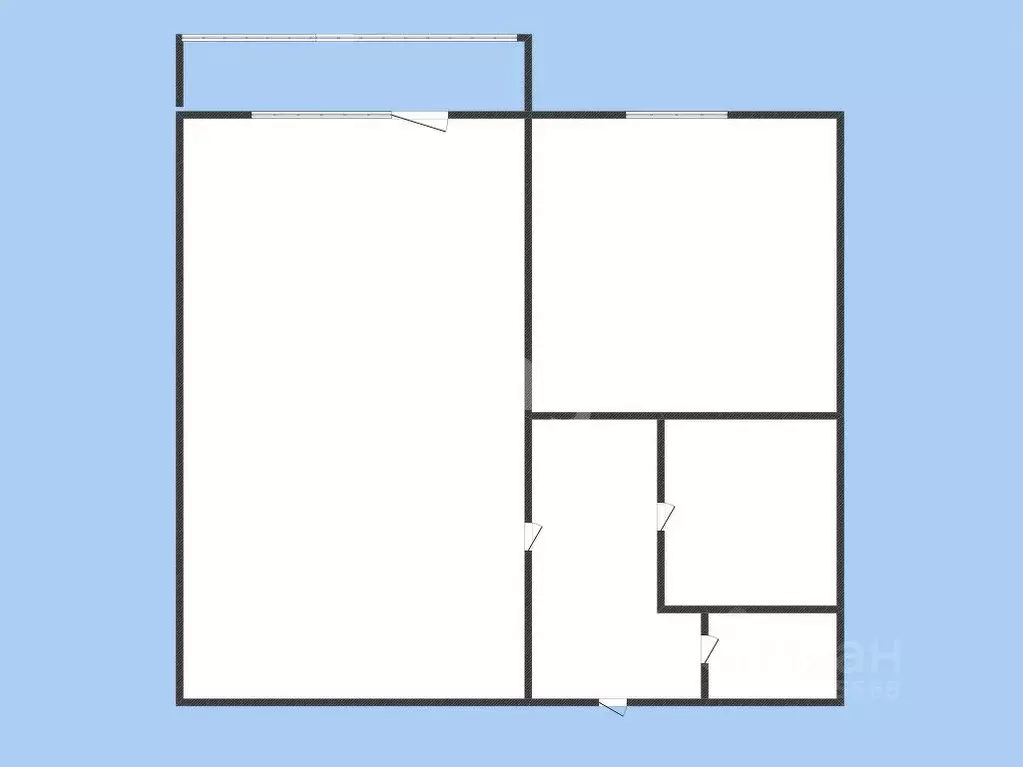 1-к кв. Белгородская область, Губкинский городской округ, пос. ... - Фото 2