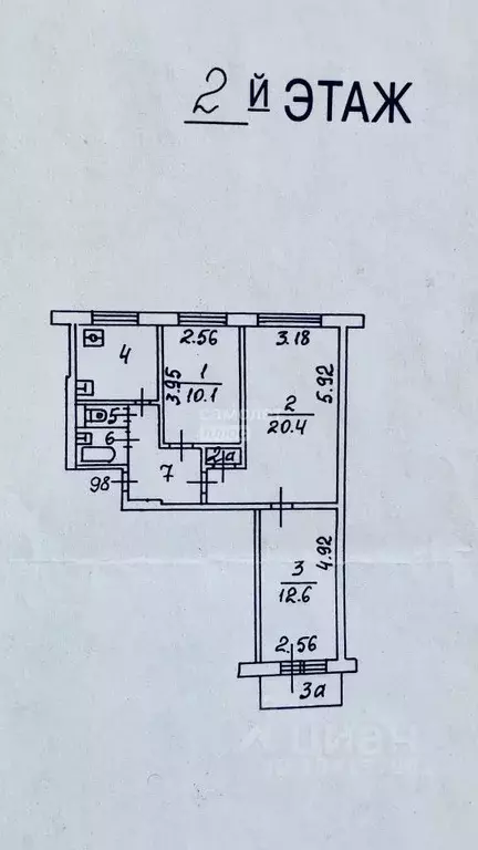 3-к кв. Москва Веерная ул., 40К5 (60.0 м) - Фото 2