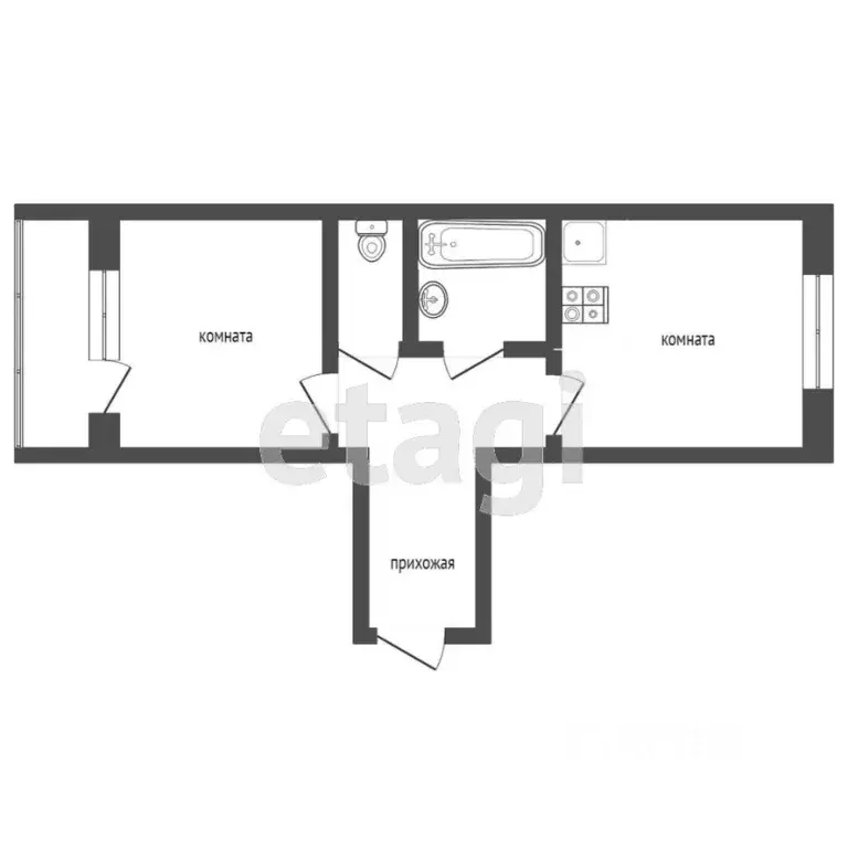1-к кв. Алтайский край, Бийск Социалистическая ул., 35 (28.2 м) - Фото 1