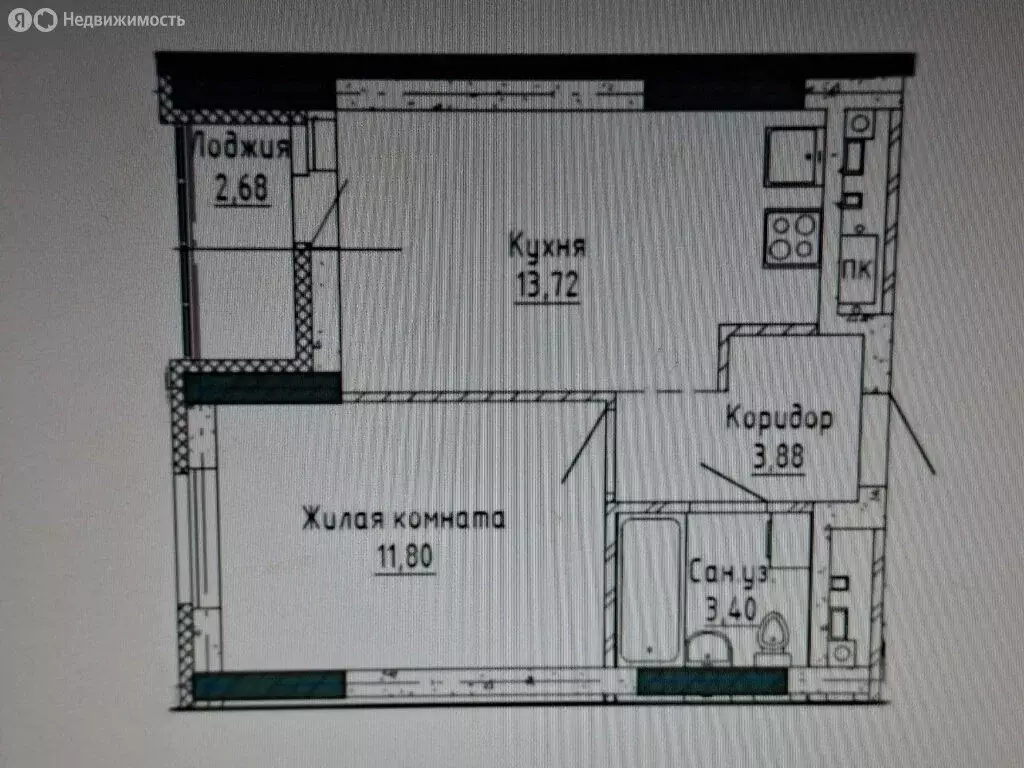 1-комнатная квартира: Екатеринбург, улица Учителей, 33 (34.14 м) - Фото 1