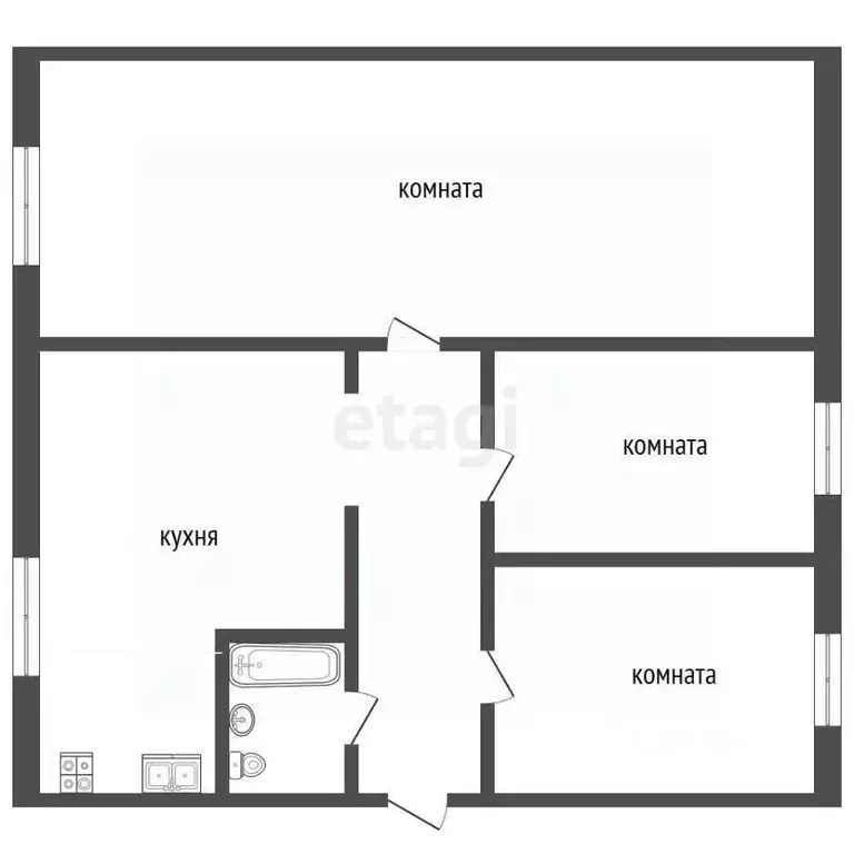Комната Тамбовская область, Котовск Октябрьская ул., 26 (12.0 м) - Фото 2