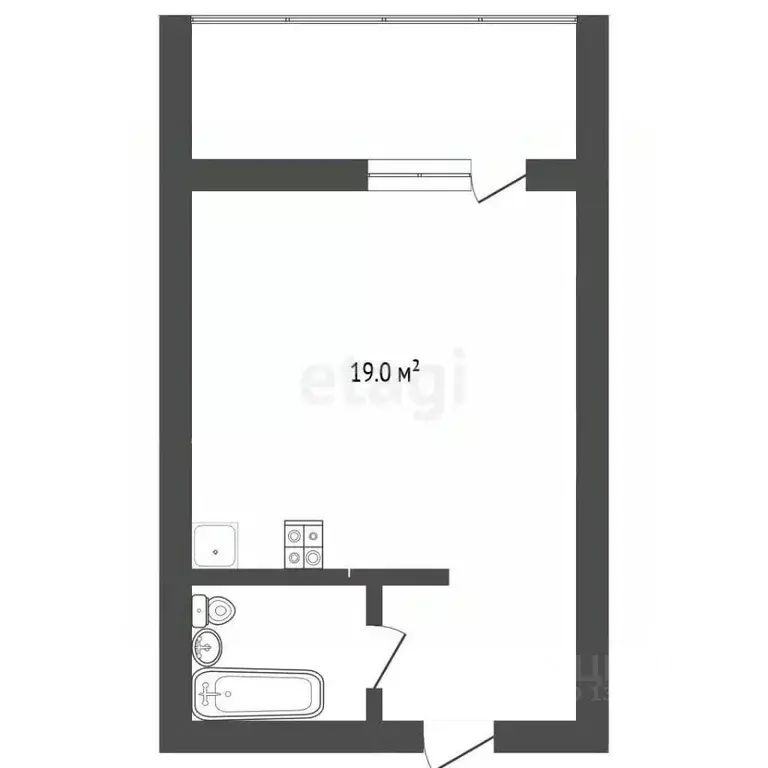 Студия Вологодская область, Череповец просп. Шекснинский, 16 (25.6 м) - Фото 2