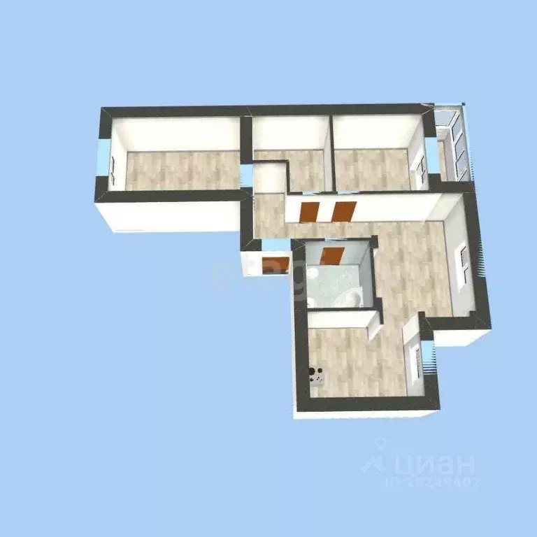 3-к кв. Башкортостан, Уфа ул. Испытателей, 21 (76.0 м) - Фото 1