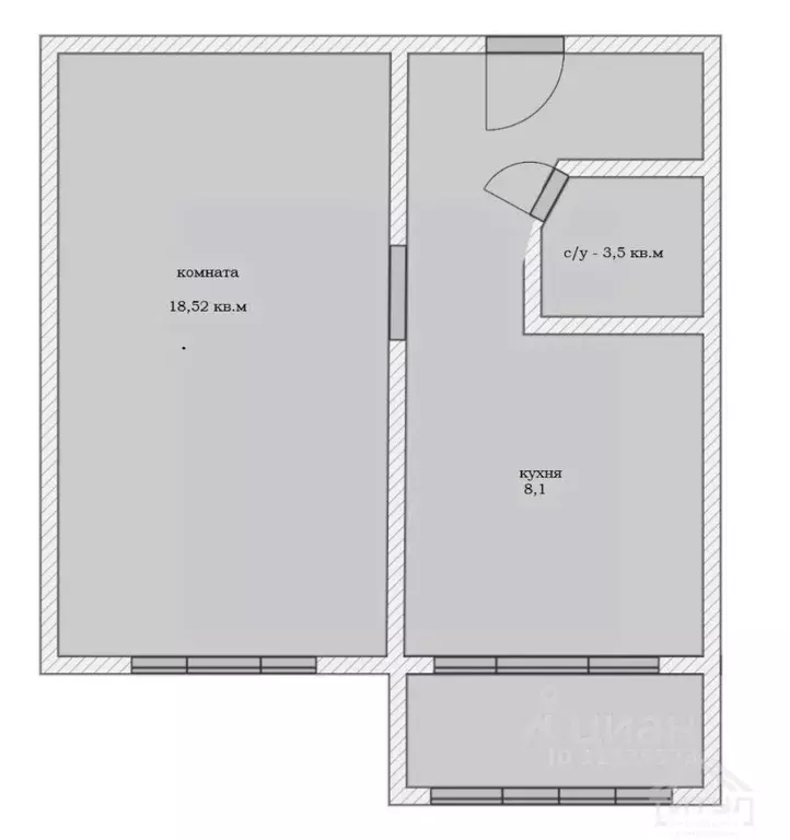 1-к кв. Алтайский край, Барнаул Северный Власихинский проезд, 106 ... - Фото 2