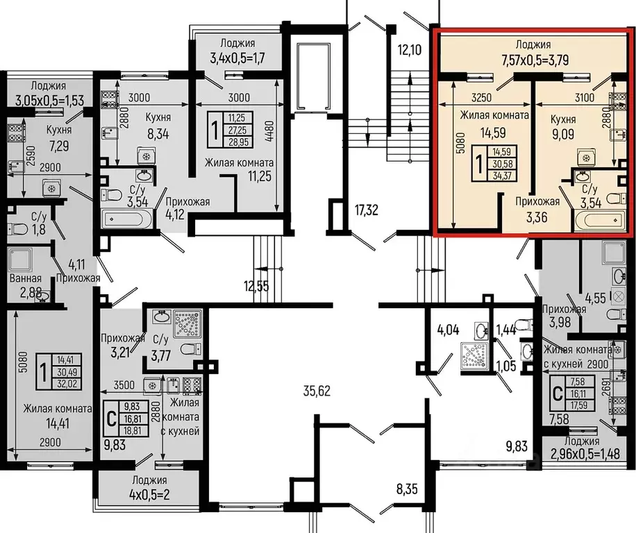 1-к кв. Краснодарский край, Туапсинский муниципальный округ, с. Небуг ... - Фото 2