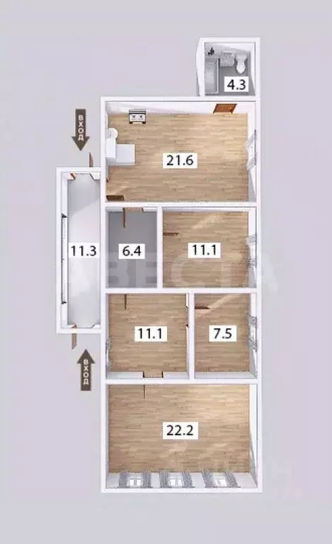Дом в Омская область, Омск ул. 19-я Рабочая (84 м) - Фото 2