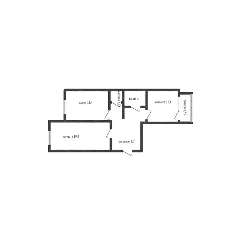 2-к кв. Краснодарский край, Новороссийск ул. Мурата Ахеджака, 22 (65.0 ... - Фото 2