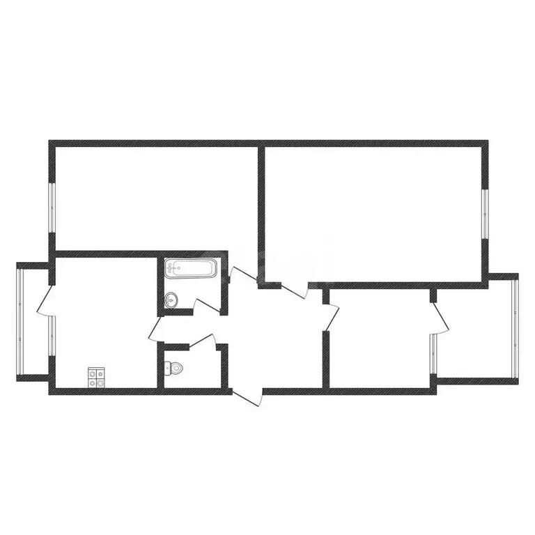 3-комнатная квартира: Черкесск, улица Некрасова, 3 (77 м) - Фото 2