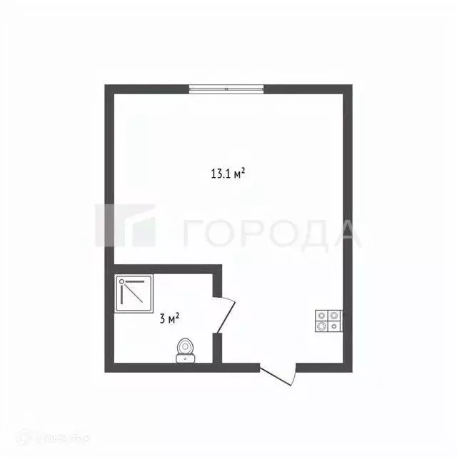Студия Алтайский край, Барнаул ул. Антона Петрова, 197 (13.1 м) - Фото 1
