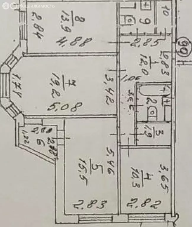 3-комнатная квартира: Щербинка, Спортивная улица, 13 (81.2 м) - Фото 0