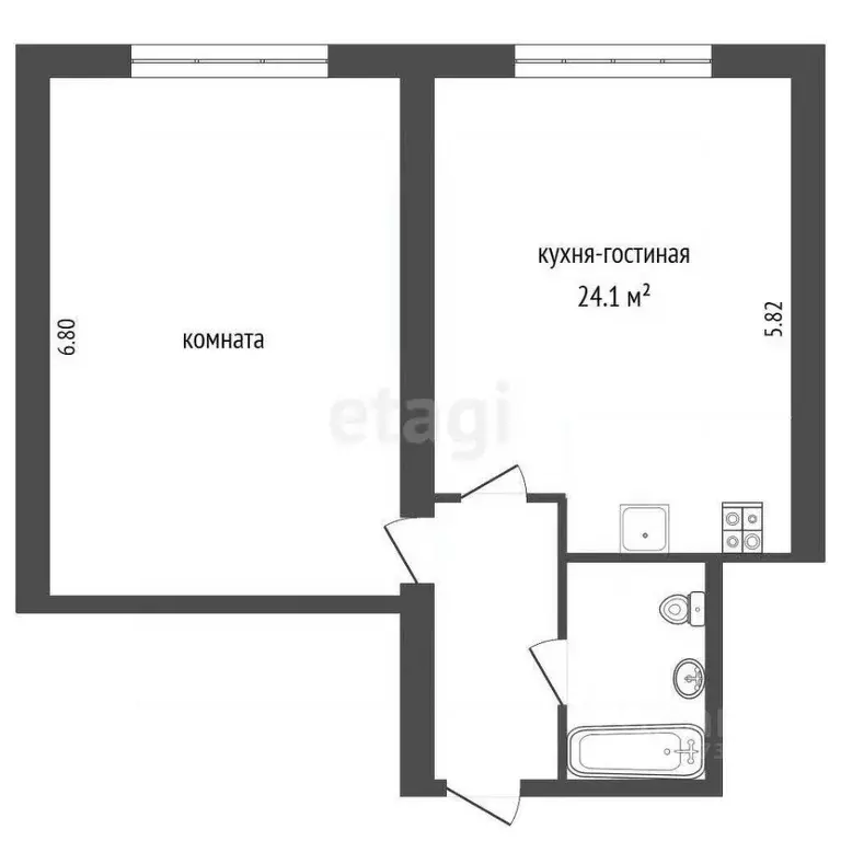 1-к кв. Краснодарский край, Новороссийск городской округ, с. Мысхако ... - Фото 2