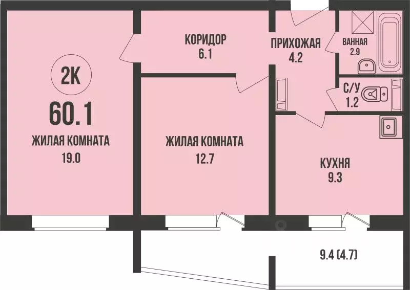 2-к кв. Новосибирская область, Новосибирск ул. Декоративный Питомник, ... - Фото 1