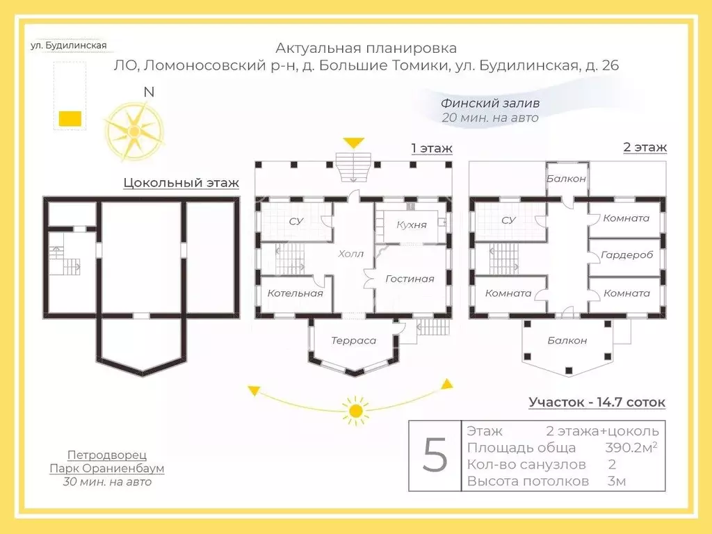 Коттедж в Ленинградская область, Ломоносовский район, Аннинское ... - Фото 1