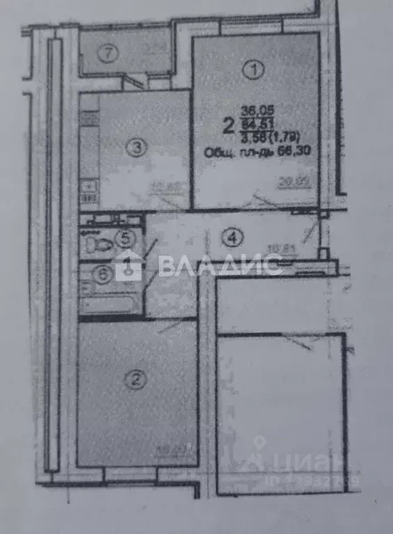 2-к кв. Пензенская область, Пенза ул. Баталина, 29 (62.0 м) - Фото 1