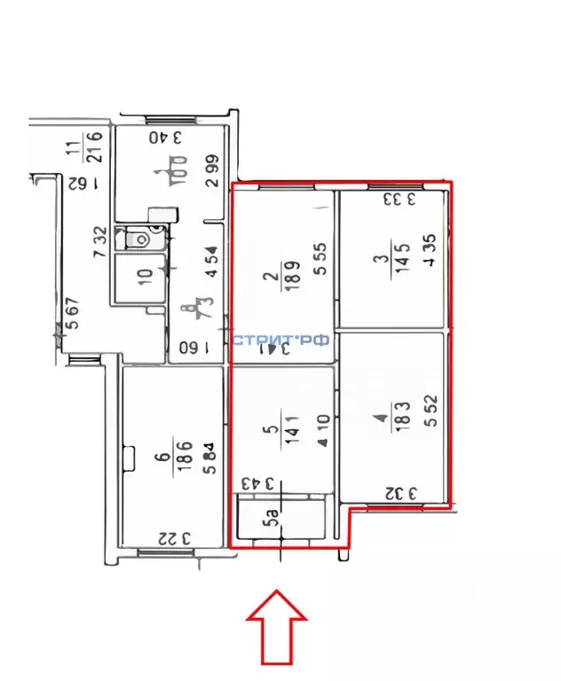 Торговая площадь в Москва ул. Борисовские Пруды, 14К4 (62 м) - Фото 1