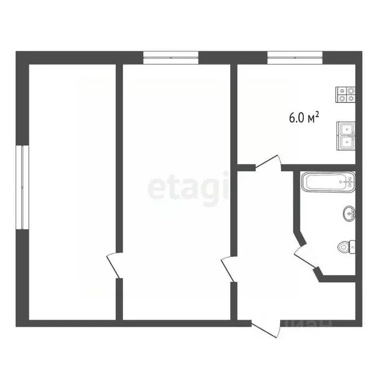2-к кв. Ростовская область, Таганрог ул. Менделеева, 8-2 (42.0 м) - Фото 2