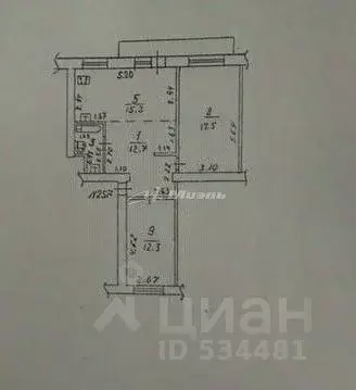 3-к кв. Крым, Симферополь ул. Аральская, 73 (61.2 м) - Фото 1