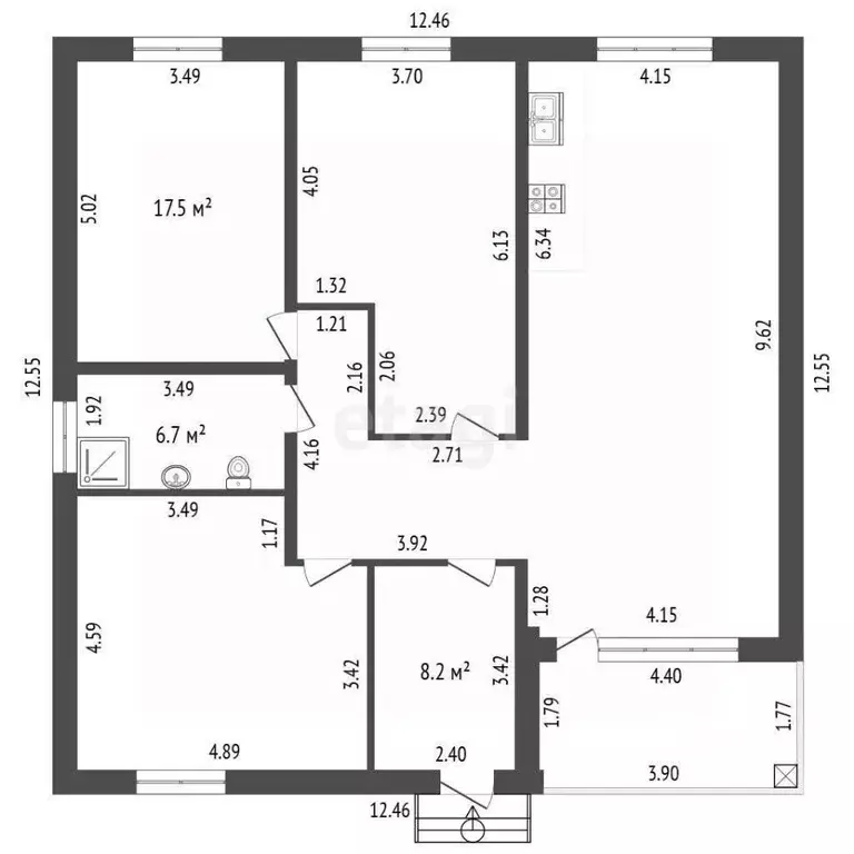 Дом в Крым, Симферопольский район, Трудовское с/пос, пос. Айкаван, ... - Фото 2