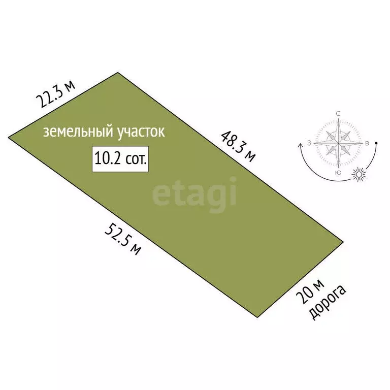 Участок в Украинка, Молодёжная улица (10.18 м) - Фото 1