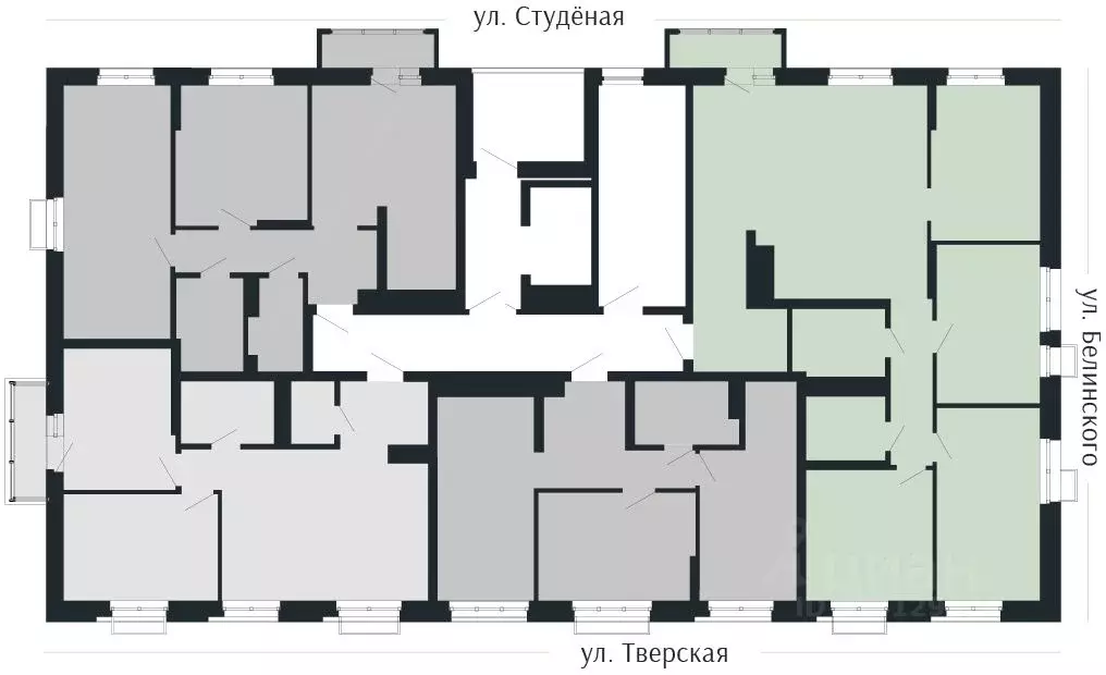 4-к кв. Нижегородская область, Нижний Новгород Резиденция жилой ... - Фото 2