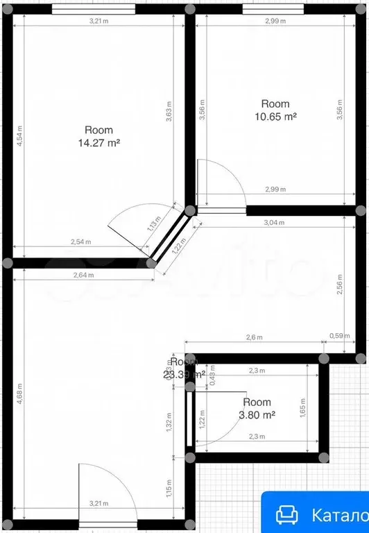 2-к. квартира, 55 м, 5/10 эт. - Фото 0