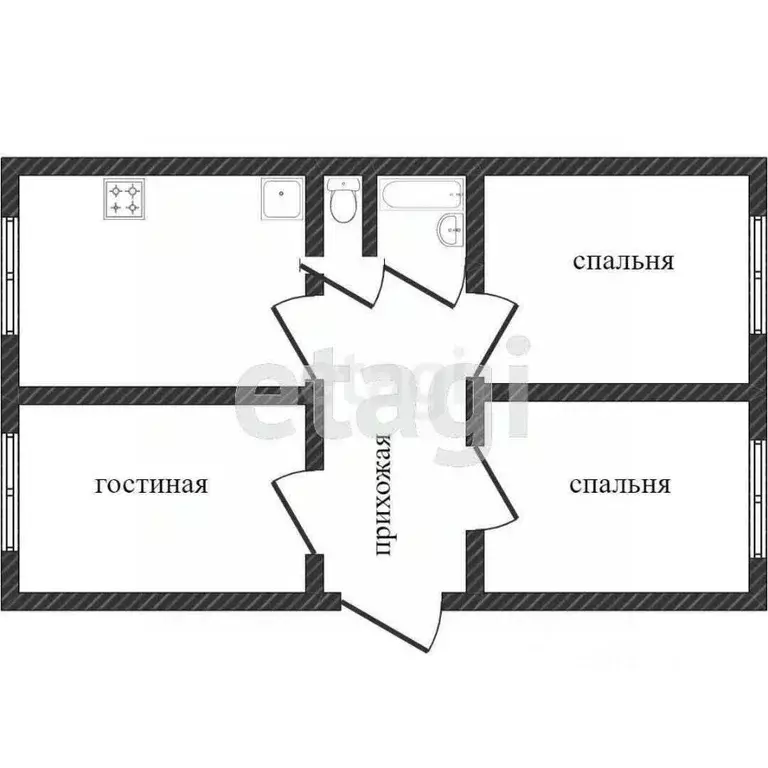 Дом в Челябинская область, пос. Увельский ул. Красноармейская, 62 (117 ... - Фото 2