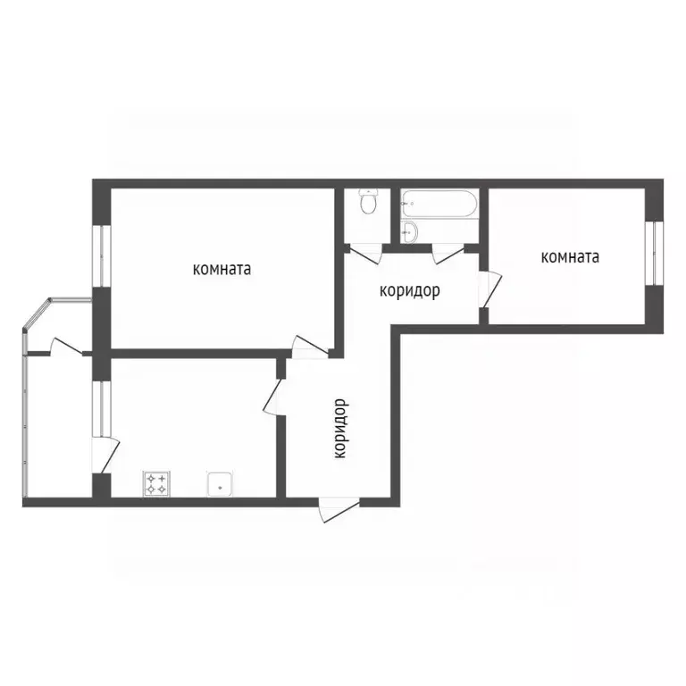 2-к кв. Ханты-Мансийский АО, Сургут ул. Крылова, 39/1 (51.1 м) - Фото 0