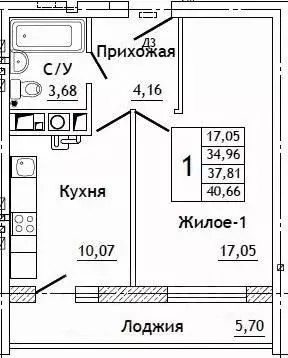1-к кв. Смоленская область, Смоленский муниципальный округ, д. ... - Фото 0