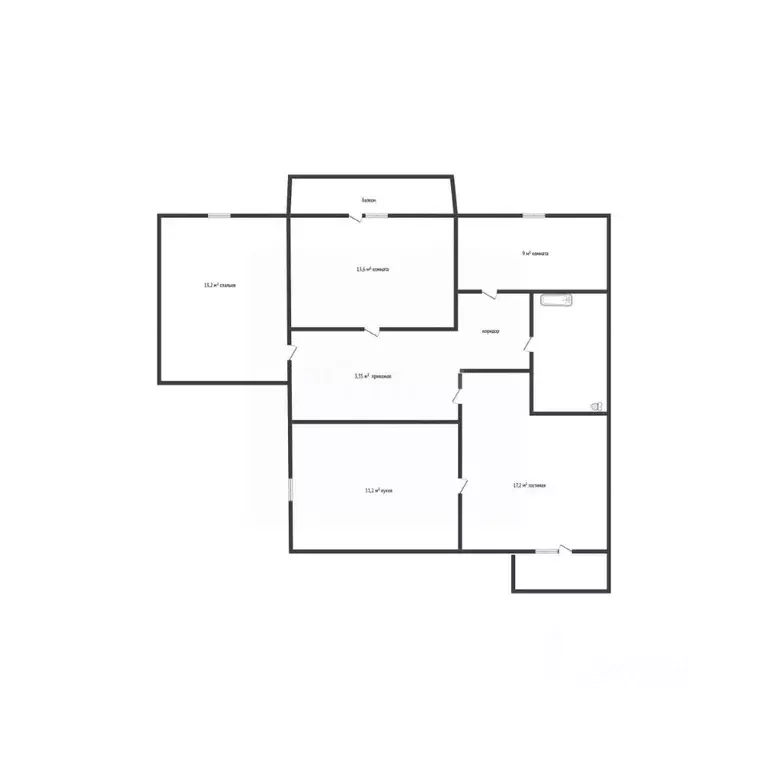 3-к кв. Алтайский край, Бийск ул. Льнокомбинат, 11/1 (80.2 м) - Фото 2