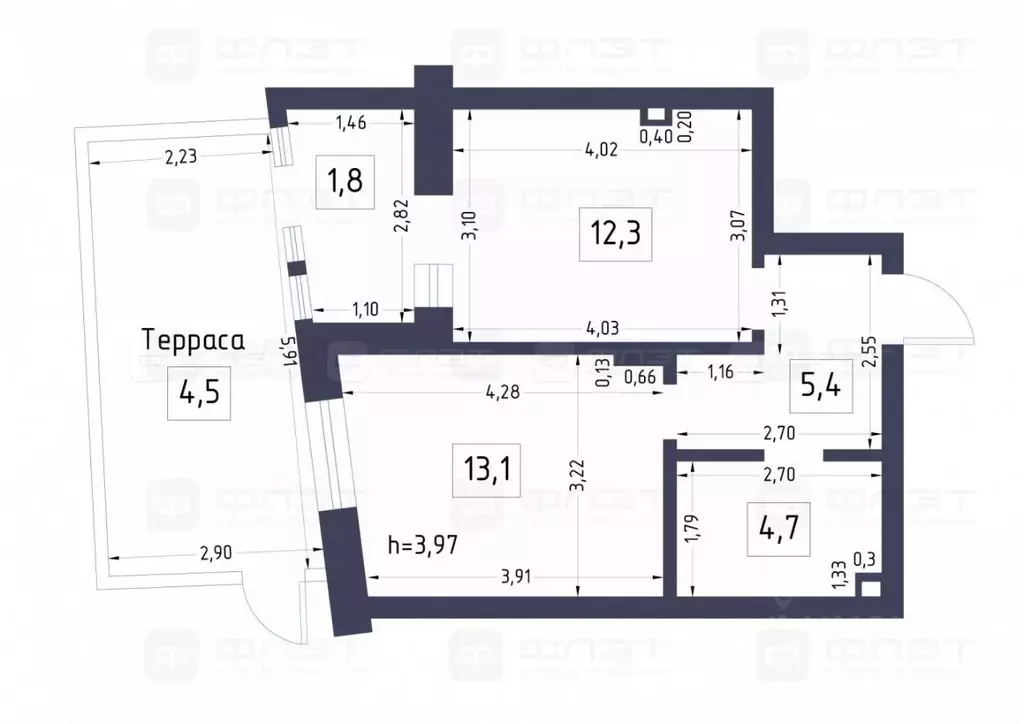 Офис в Татарстан, Казань ул. Ярдем, 3 (42 м) - Фото 1