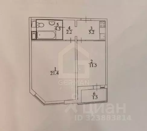 2-к кв. Московская область, Долгопрудный просп. Ракетостроителей, 7к1 ... - Фото 1