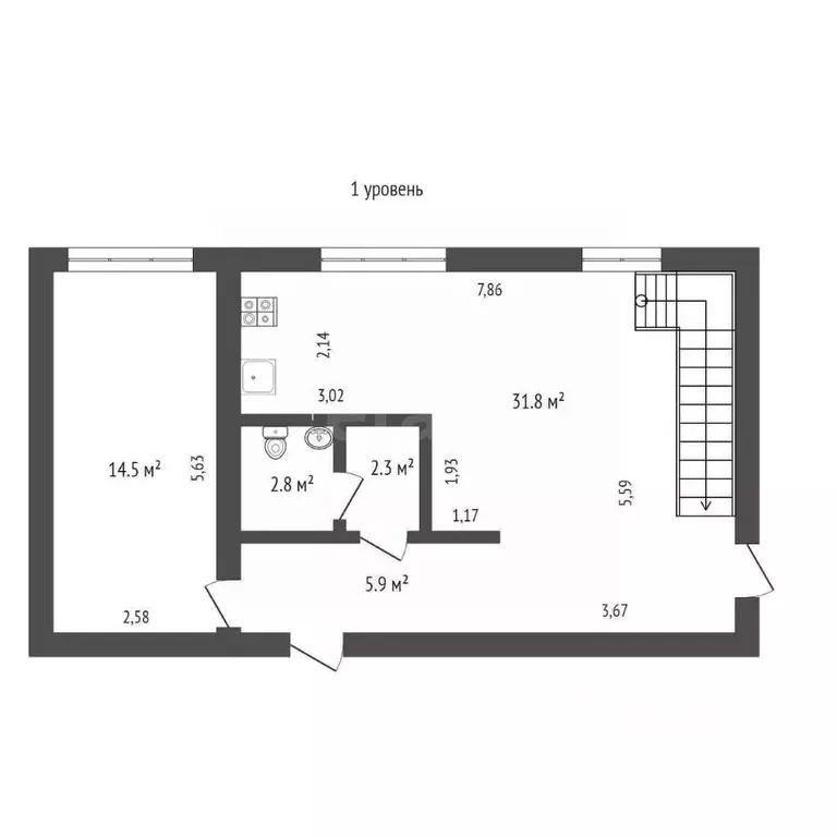 3-к кв. Севастополь ул. Адмирала Юмашева, 27 (117.7 м) - Фото 2